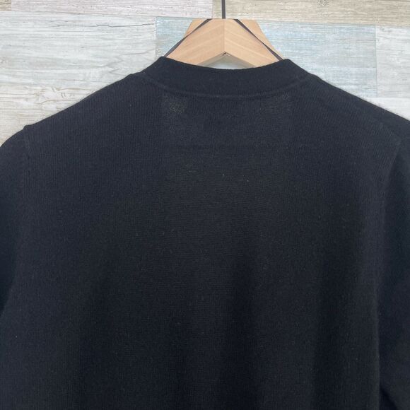 Charter Club 100% Cashmere Open Front Cardigan Sweater Black Womens Medium - Picture 5 of 6